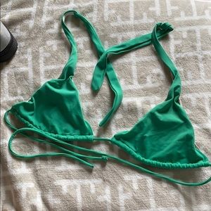 Green bikini top